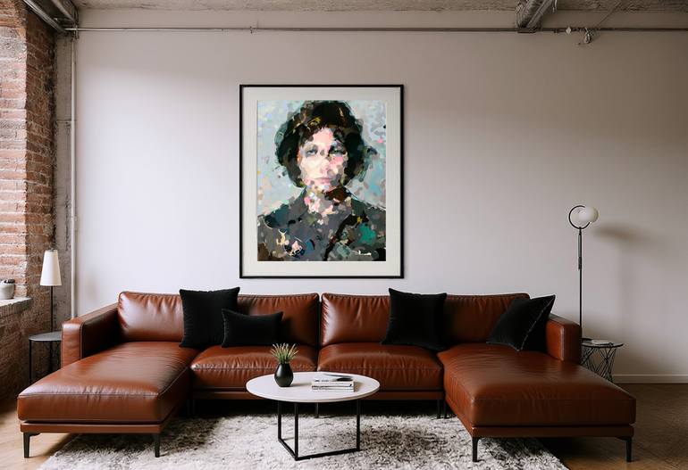 Original Abstract People Digital by Charles Graef