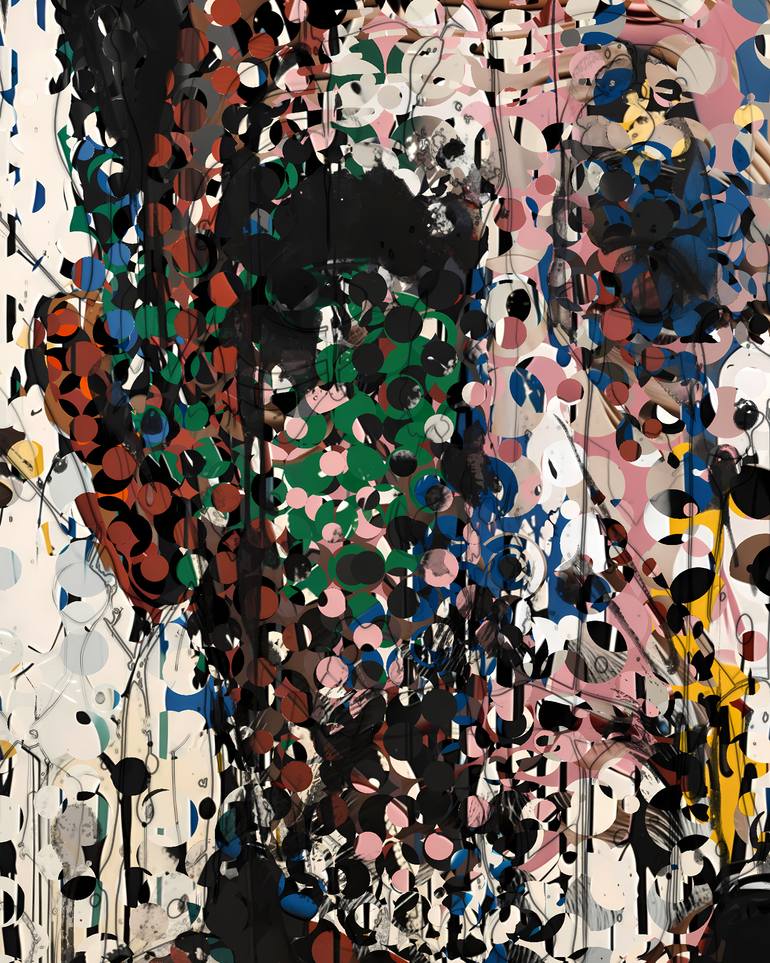 Original Abstract People Digital by Charles Graef