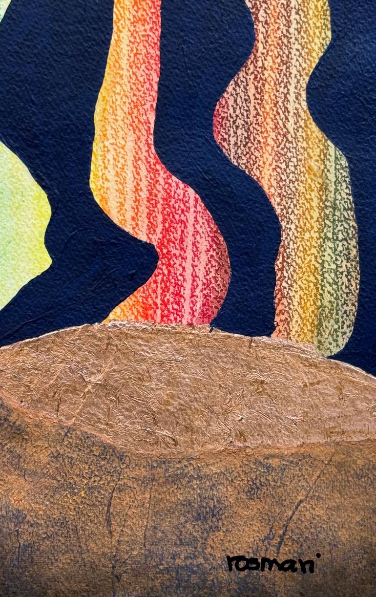 Original Expressionism Abstract Painting by Rosmari Martin