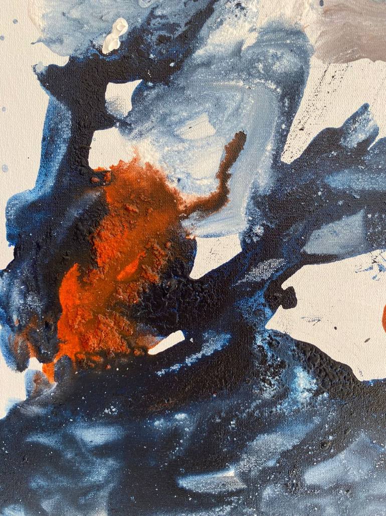 Original Abstract Expressionism Abstract Painting by Augusto Busanello