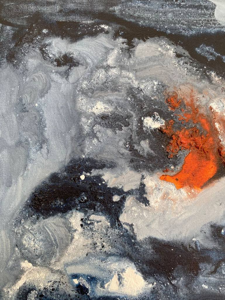 Original Abstract Expressionism Abstract Painting by Augusto Busanello