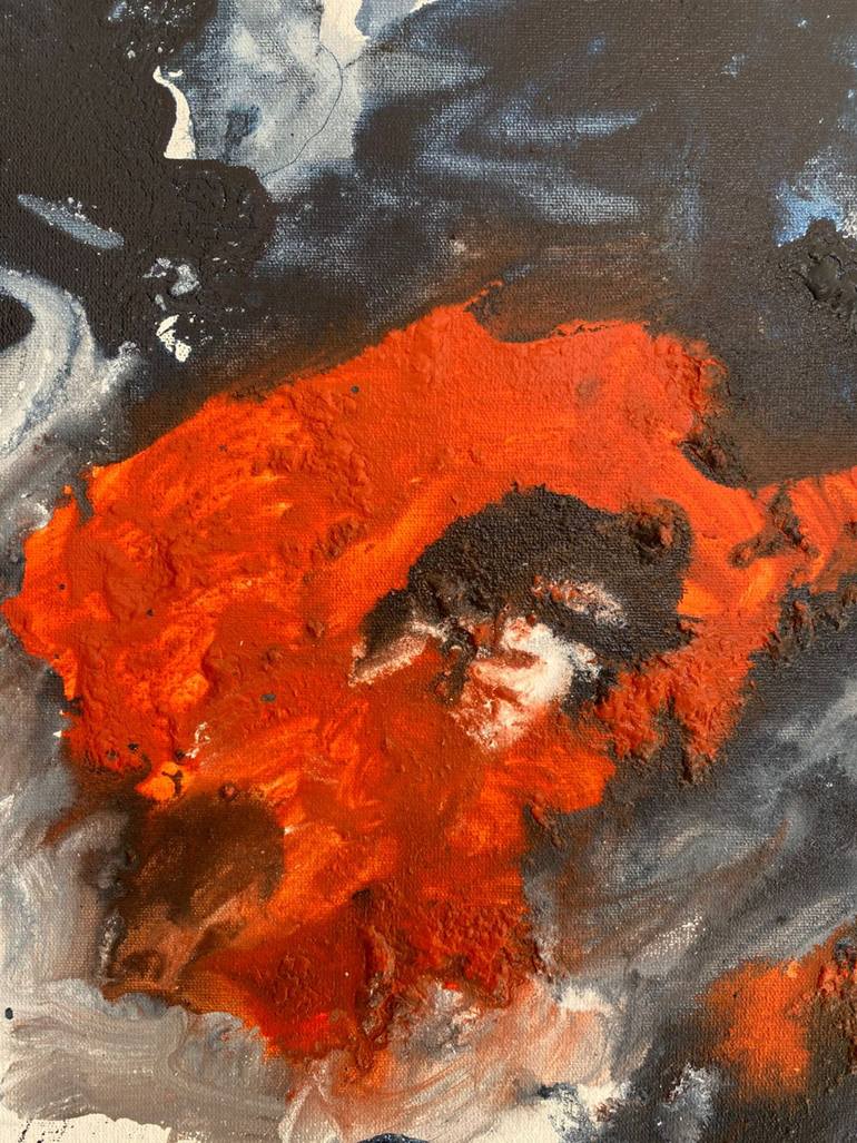 Original Abstract Expressionism Abstract Painting by Augusto Busanello