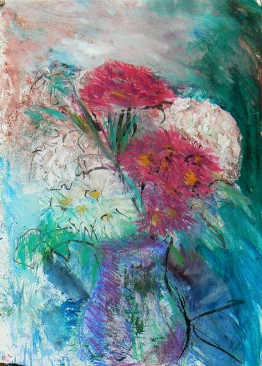 Original Expressionism Floral Paintings by Paul McKee