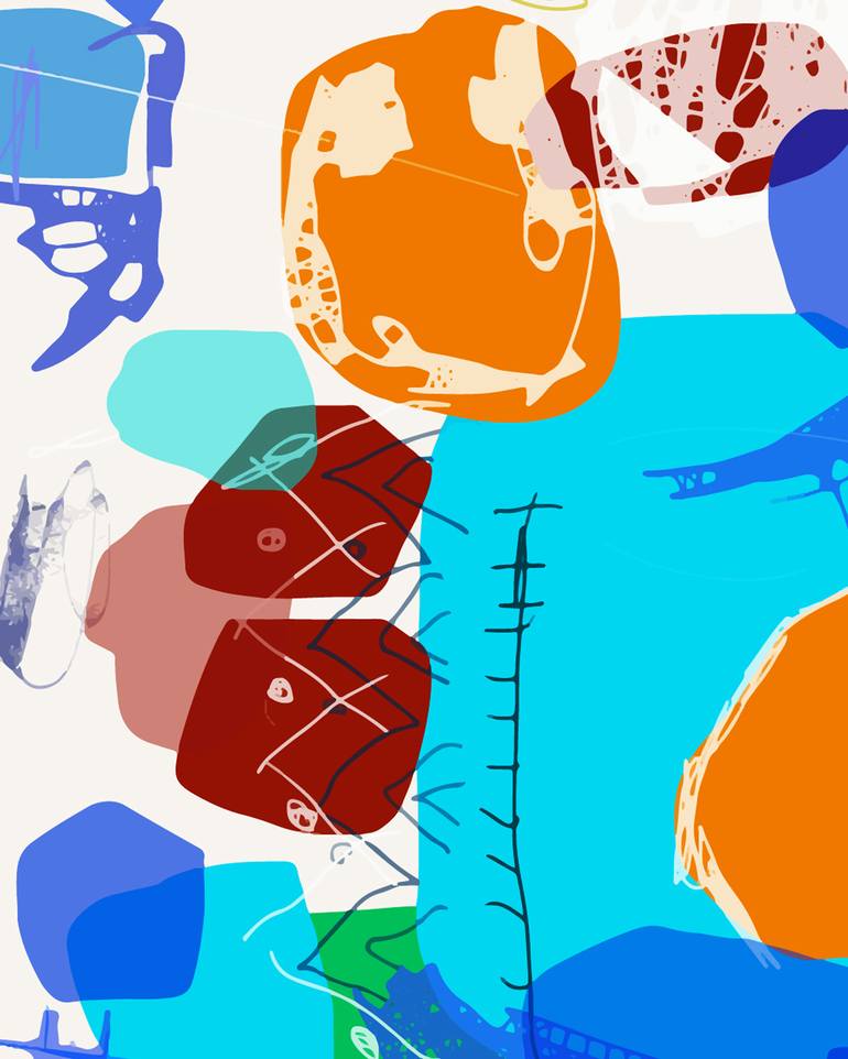 Original Abstract Expressionism Abstract Digital by Gallery Color