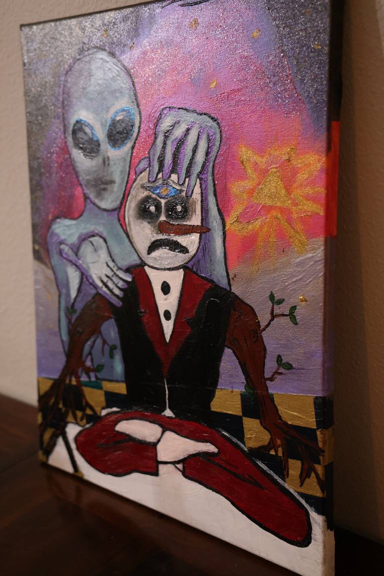 Original Pop Art Outer Space Painting by Jay Karl