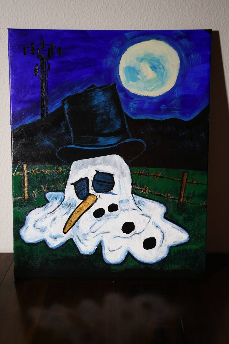Original Surrealism Comics Painting by Jay Karl