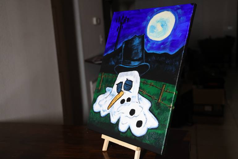 Original Surrealism Comics Painting by Jay Karl