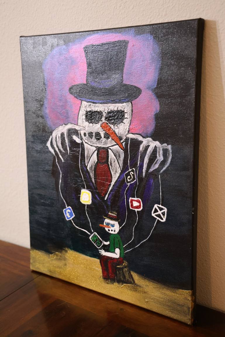 Original Surrealism Pop Culture/Celebrity Painting by Jay Karl