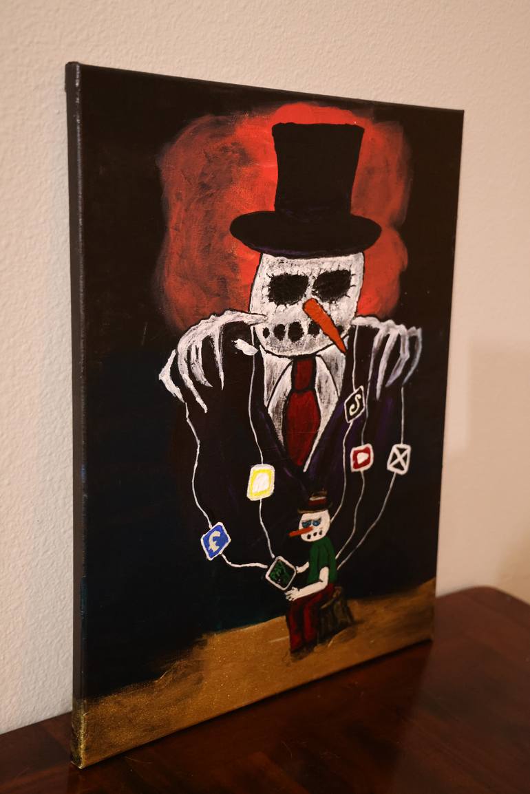 Original Surrealism Pop Culture/Celebrity Painting by Jay Karl