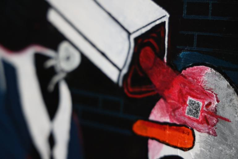 Original Surrealism Comics Painting by Jay Karl