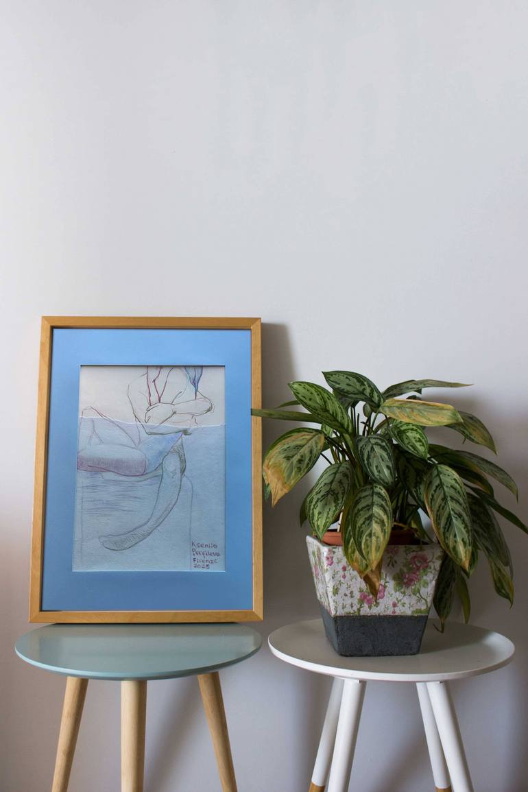 Original Contemporary Love Drawing by Kseniia Perfileva