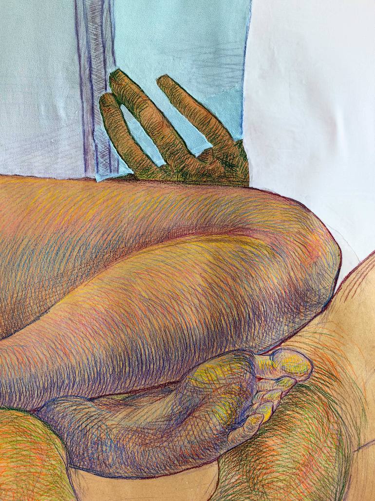 Original Figurative Love Drawing by Kseniia Perfileva