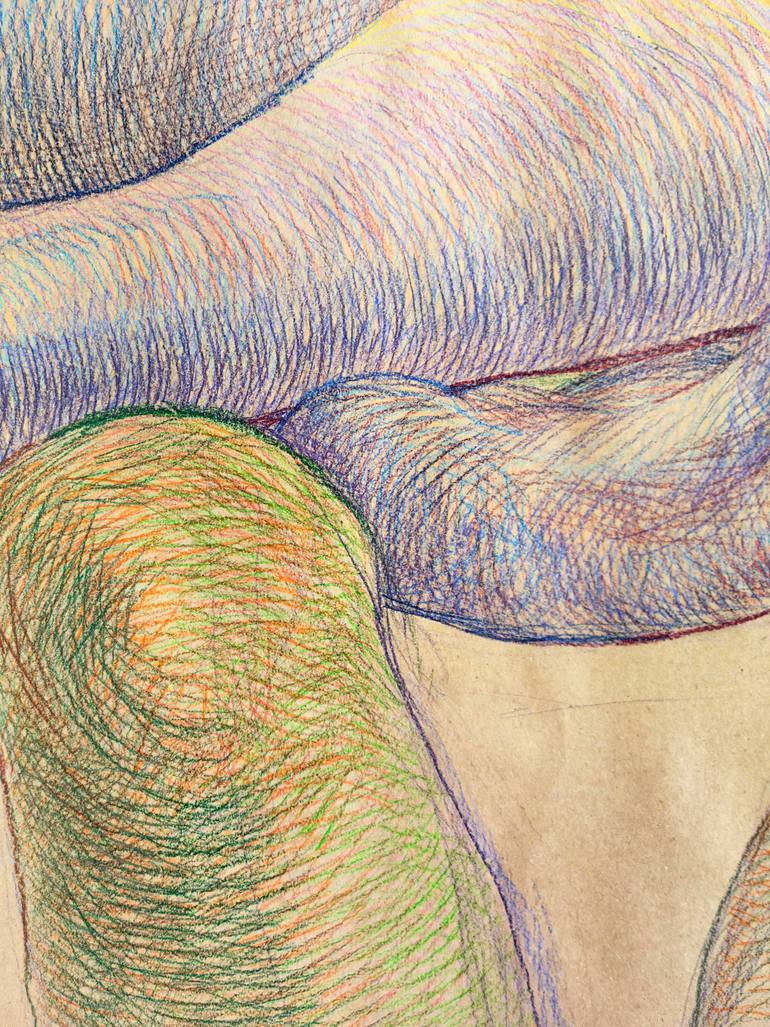 Original Figurative Love Drawing by Kseniia Perfileva