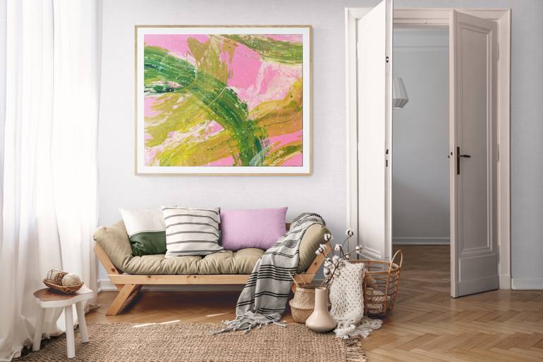 Original Abstract Expressionism Abstract Painting by Megan Ellerker