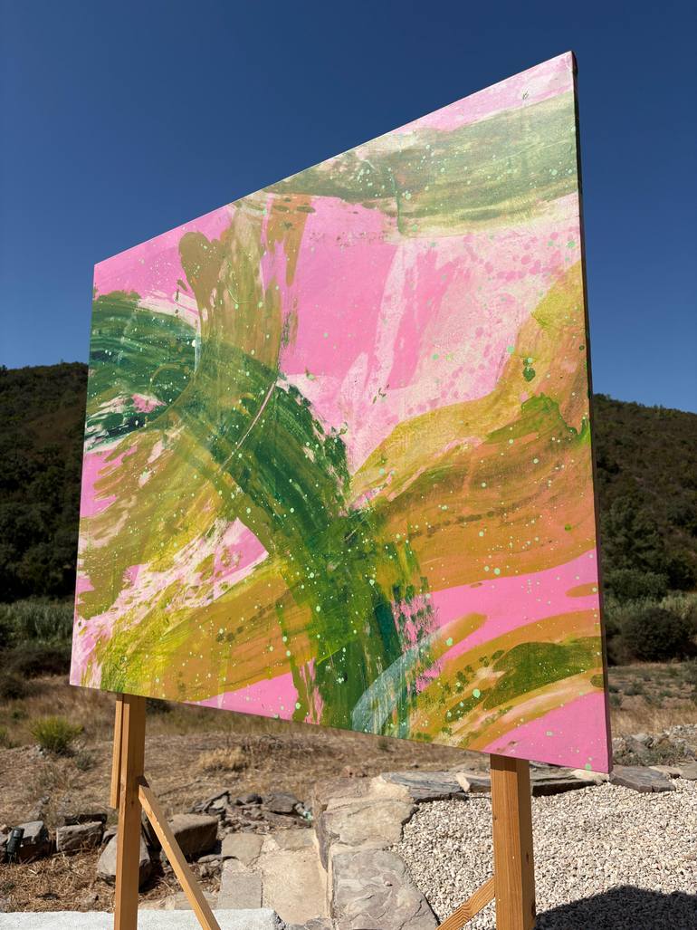 Original Abstract Expressionism Abstract Painting by Megan Ellerker