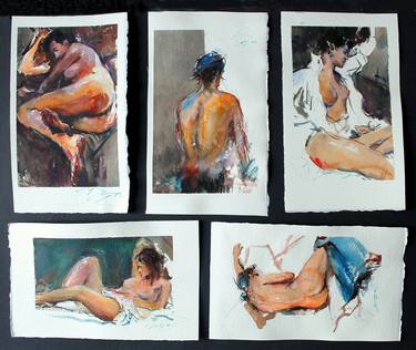 Original Nude Paintings by maximilian damico