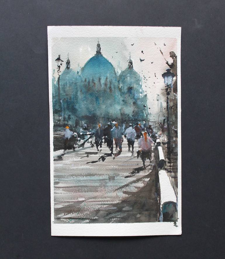 Original Impressionism Cities Painting by maximilian damico