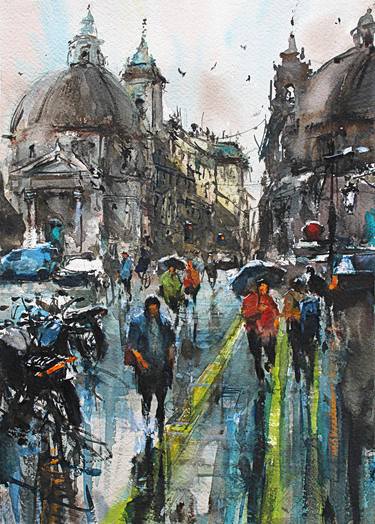 Print of Impressionism Cities Paintings by maximilian damico