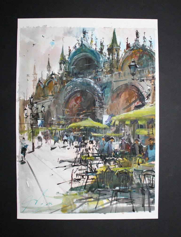 Original Architecture Painting by maximilian damico