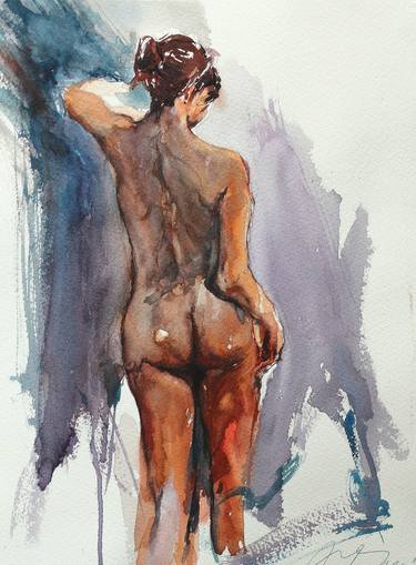 Original Impressionism Nude Paintings by maximilian damico