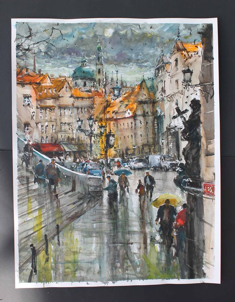 Original Impressionism Cities Painting by Maximilian Damico