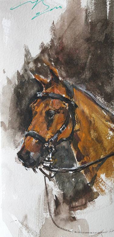 Print of Realism Horse Paintings by maximilian damico