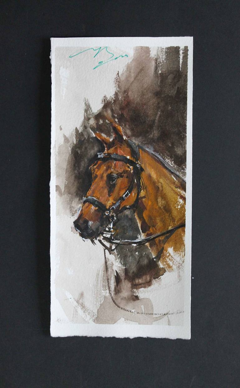 Original Realism Horse Painting by maximilian damico