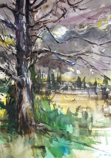 Original Impressionism Landscape Paintings by maximilian damico