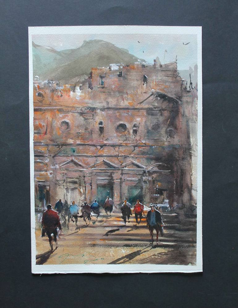 Original Realism Architecture Painting by Maximilian Damico