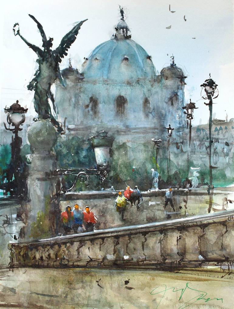 Print of Impressionism Architecture Paintings by Maximilian Damico