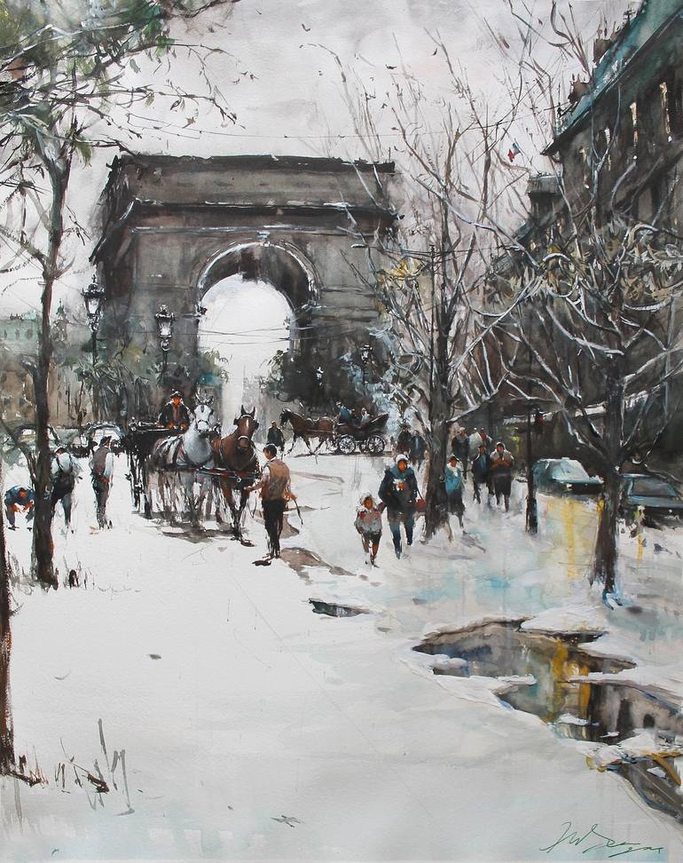 Print of Impressionism Architecture Paintings by Maximilian Damico