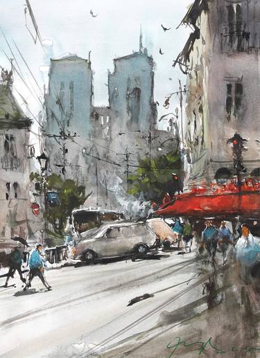 Original Realism Cities Painting by Maximilian Damico