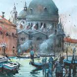 Basilica and Gondolas by maximilian damico