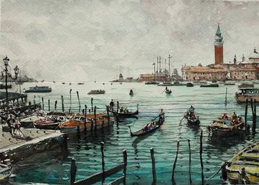 Print of Realism Seascape Paintings by maximilian damico