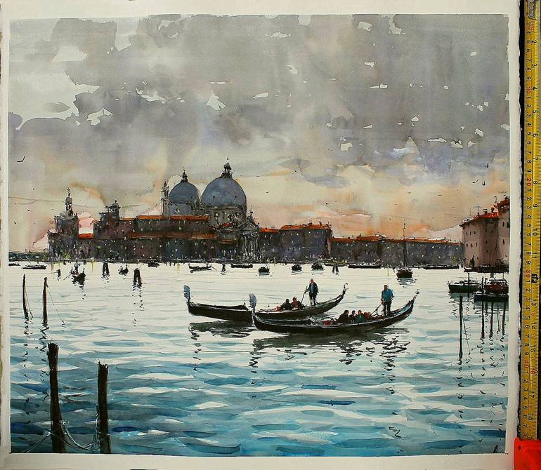 Original Realism Landscape Painting by maximilian damico