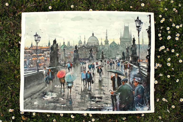 Original Figurative Landscape Painting by Maximilian Damico