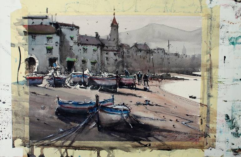 Original Figurative Landscape Painting by Maximilian Damico