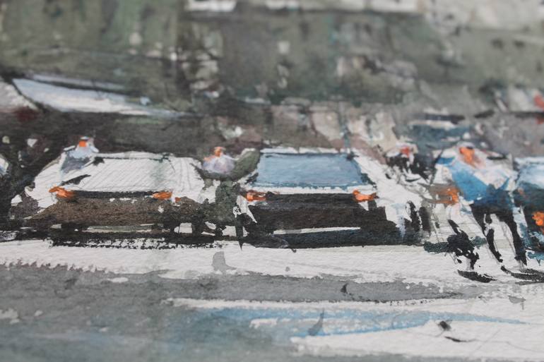 Original Figurative Cities Painting by Maximilian Damico