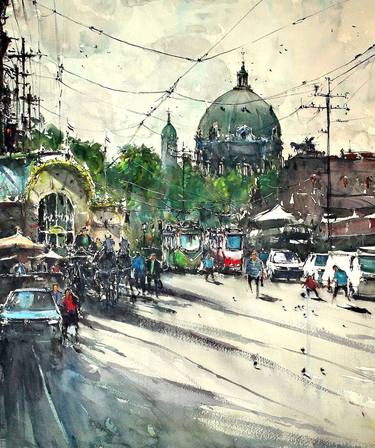 Print of Figurative Cities Paintings by maximilian damico