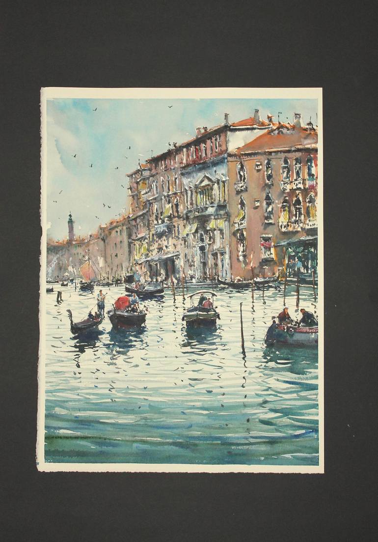 Original Figurative Cities Painting by Maximilian Damico