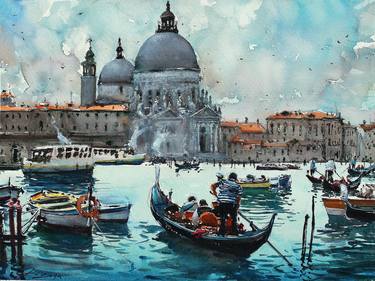 Saatchi Art Artist maximilian damico; Painting, “A new ride on Canal Grande” #art