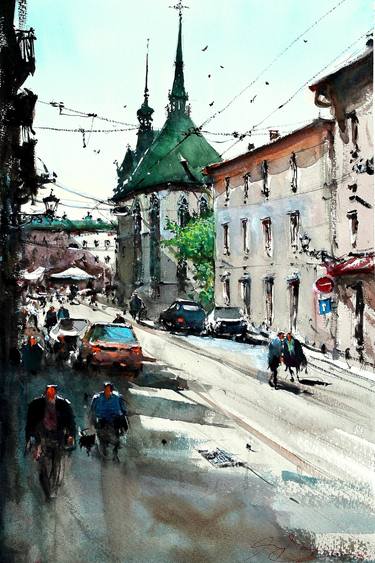 Print of Impressionism Cities Paintings by maximilian damico