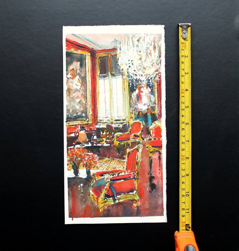 Original Impressionism Architecture Painting by maximilian damico