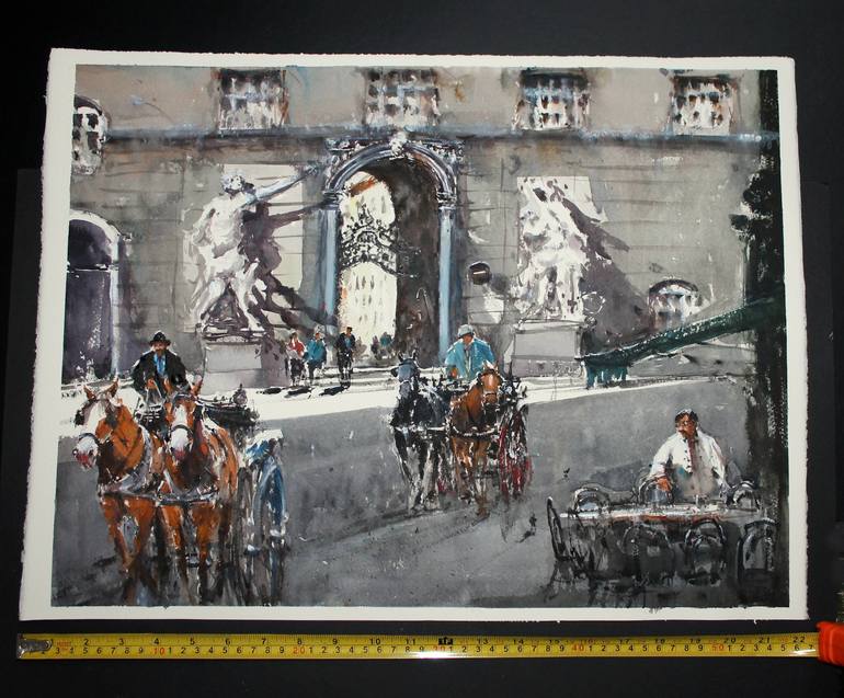 Original Impressionism Cities Painting by Maximilian Damico