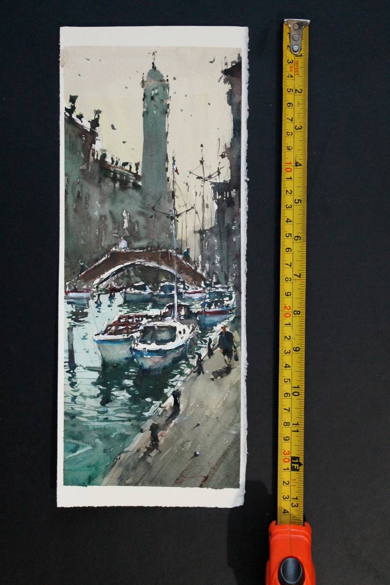 Original Impressionism Cities Painting by maximilian damico