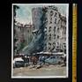 Plein Air Watercolor 12 H x 9.5 W inch.(31x24 cm) 'Prague Dancing House ' view of the no ordinary design building in center Prague, Dancing House, by the architect Milunic and Gehry, the sinuosity of art nouveau which Prague is famous is matched with the contemporary deconstructivism style. The design of the building lends particularly well with watercolor medium. Made in situ winter 2018, on paper watercolor 300gm rough
