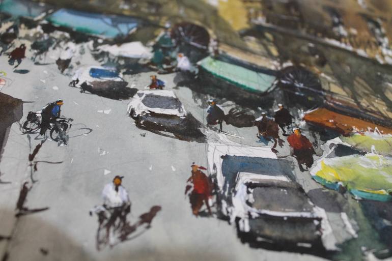 Original Impressionism Cities Painting by Maximilian Damico