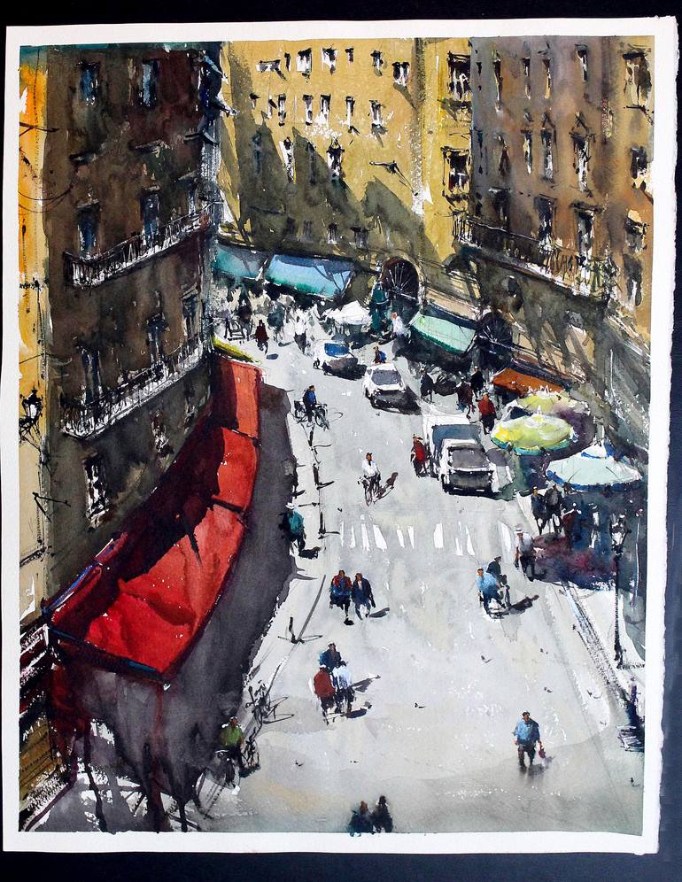 Original Impressionism Cities Painting by Maximilian Damico