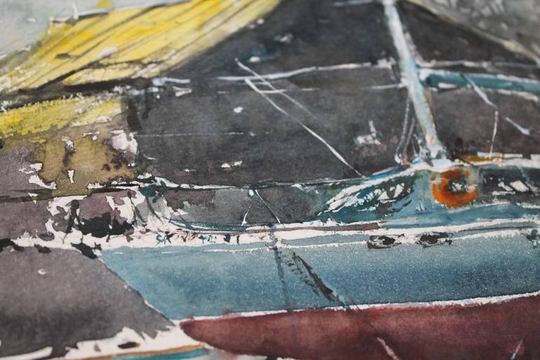 Original Impressionism Boat Painting by Maximilian Damico