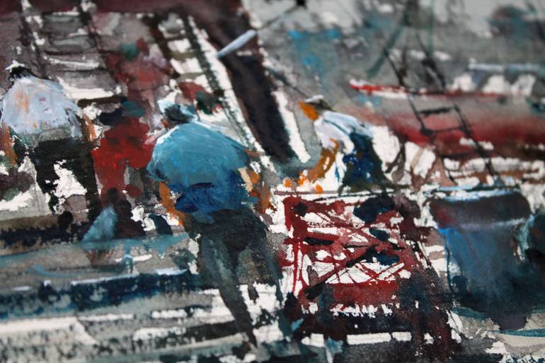 Original Impressionism Boat Painting by Maximilian Damico